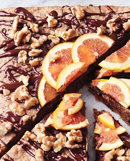 Passover Chocolate-Walnut Cake with Orange