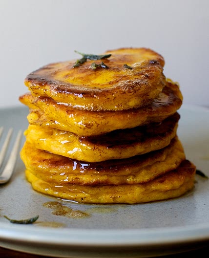 Winter Squash Pancakes with Crispy Sage and Brown Butter
