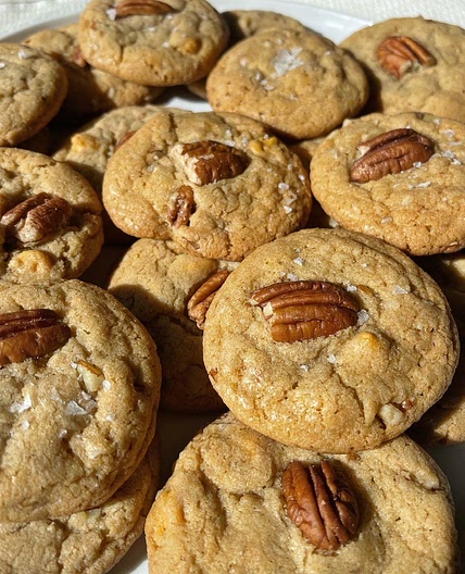 Butter Pecan Cookies ~ Unique Sweet & Salty Recipe