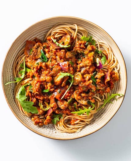 Spaghetti bolognese met vegetarisch Gehackt