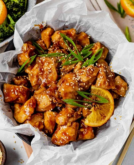 Air Fryer Orange Chicken
