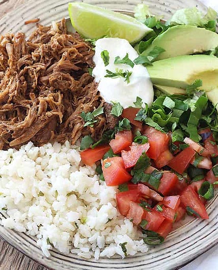 Chipotle Pork Carnitas Burrito Bowls
