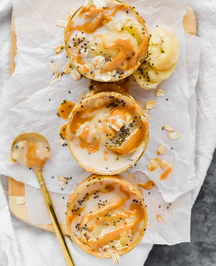 Banana Peanut Butter Overnight Oats