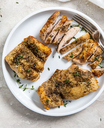 Air Fryer Frozen Chicken Thighs