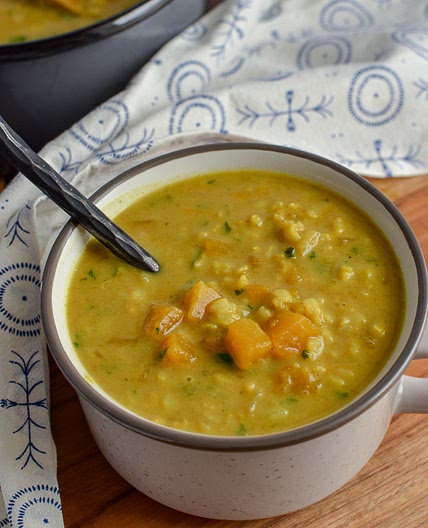 Curried Butternut Squash and Brown Rice Soup | Slimming World