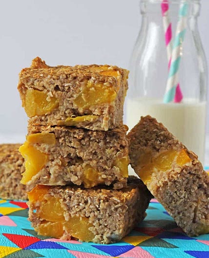 Peach Quinoa Breakfast Bars