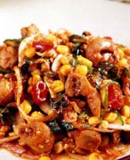 골뱅이옥수수무침