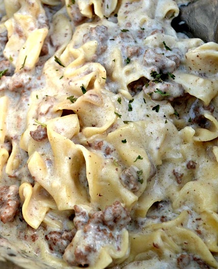 Instant Pot Hamburger Stroganoff