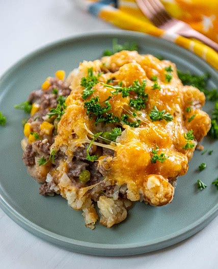 Slow Cooker Tater Tot Casserole