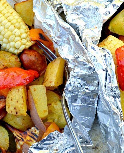 Sausage & Veggies Foil Packets