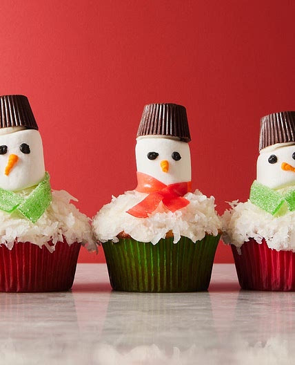 Snowman Cupcakes