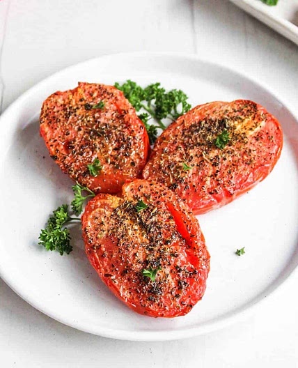 Air Fryer Roasted Roma Tomatoes