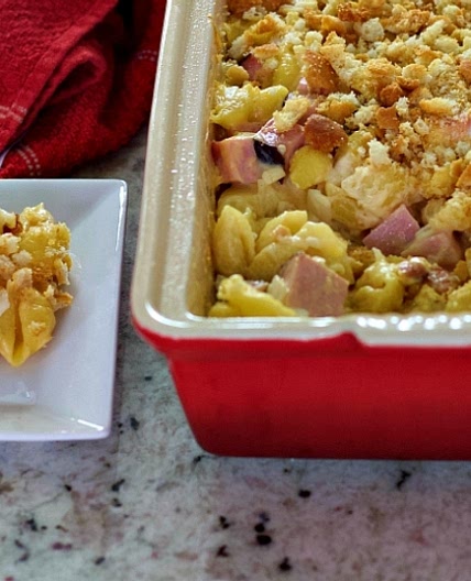 Mac and Cheese Ham Casserole