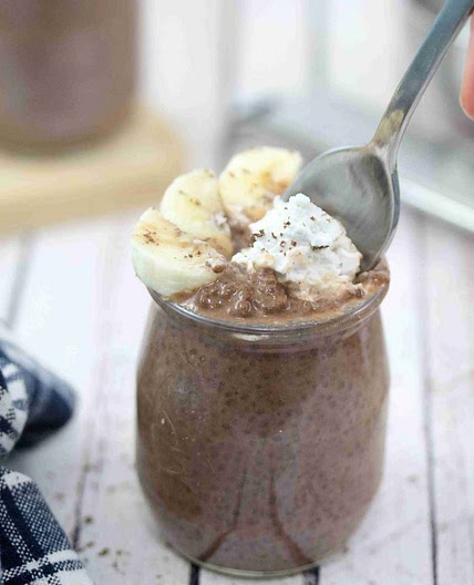 Dairy-Free Chocolate Chia Pudding With Banana