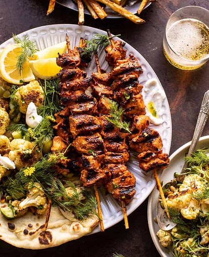 Lebanese Chicken with Charred Lemon Cauliflower
