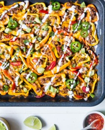 Mexican Mini Bell Pepper Nachos