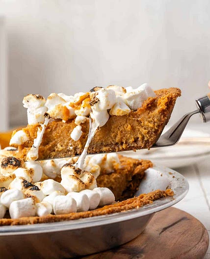 Sweet Potato Pie with Graham Cracker Crust