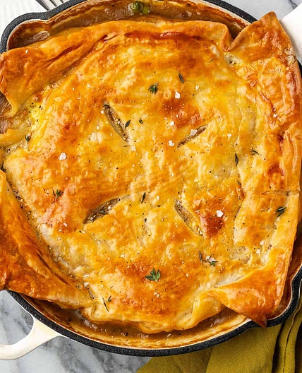 Turkey Pot Pie with Puff Pastry