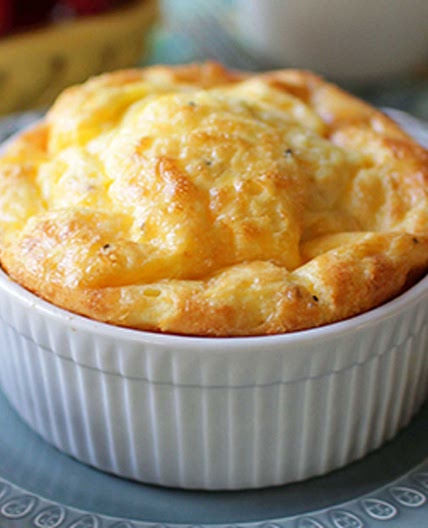 Cheesy Baked Eggs For One