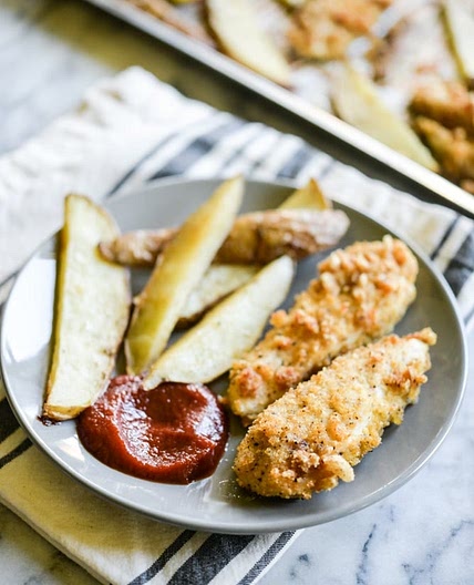 Chicken Fingers & Fries Sheet Pan Dinner