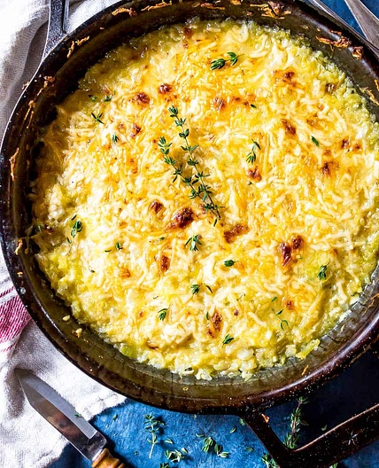 Keto Spaghetti Squash Au Gratin