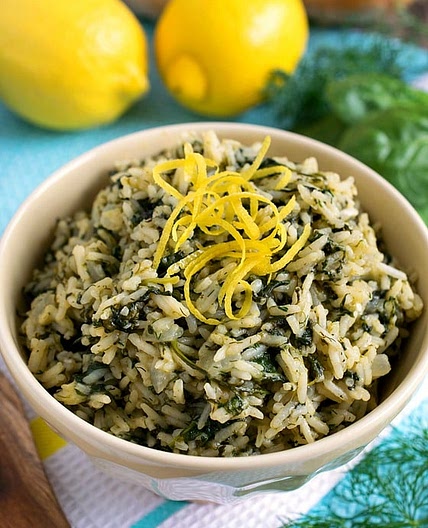 Greek Rice (Spanakorizo)