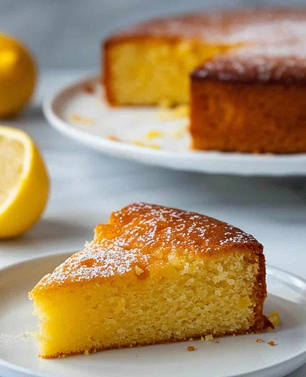 Vegan Lemon Polenta Cake