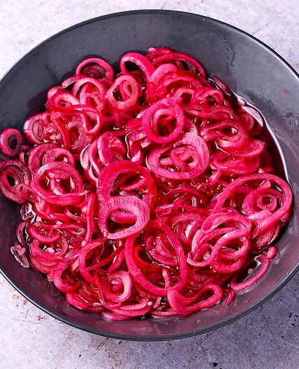 Quick Pickled Red Onions (No Cook Recipe)