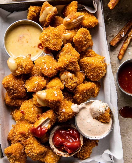 Better Than the Snack Bar Baked Chicken Nuggets...with all the sauces