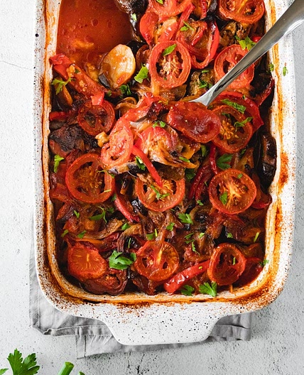 Mediterranean Eggplant Casserole (Kafta Bil Sanieh)