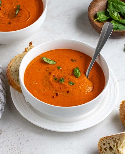 Roasted Red Pepper and Lentil Soup