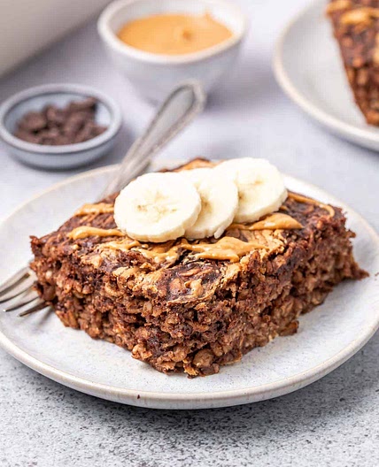 Peanut Butter Brownie Baked Oatmeal