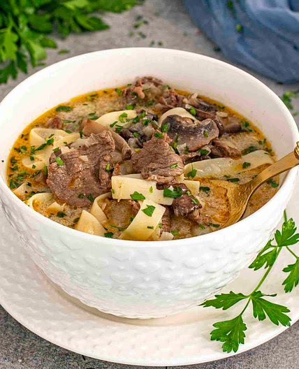 Beef Stroganoff Soup
