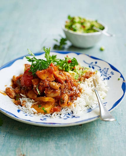 Sweet potato & white bean chilli