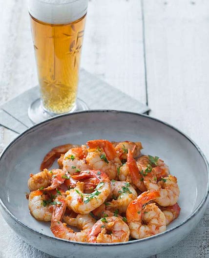 Chilli garlic prawns