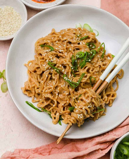 Cold Spicy Peanut Sesame Noodles