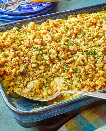 Chicken and Stuffing Casserole