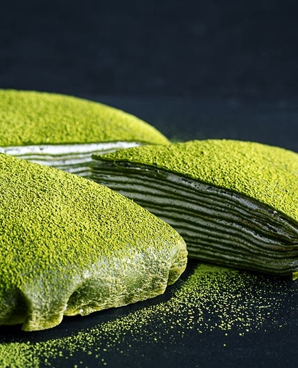 Matcha Mille Crepe Cake
