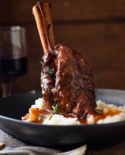 Lamb Shanks in Red Wine Sauce
