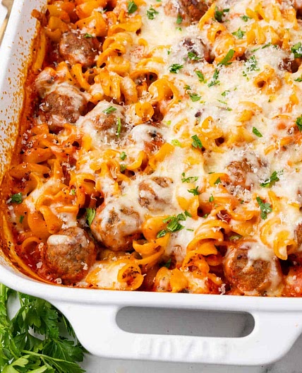 Meatball Pasta Casserole