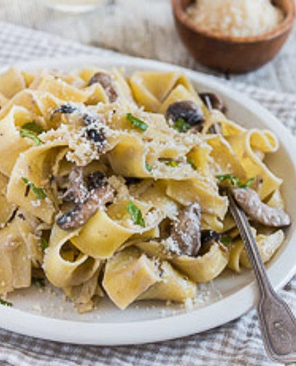 Mushroom Alfredo Pasta