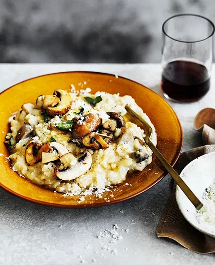 Mushroom and mascarpone risotto