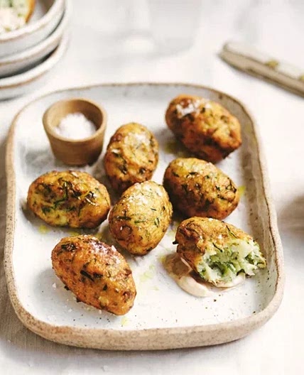 Zucchini and potato croquettes
