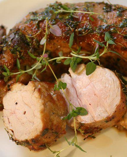 The Secret Ingredient (Honey): Honey-Thyme Roasted Pork Loin Recipe