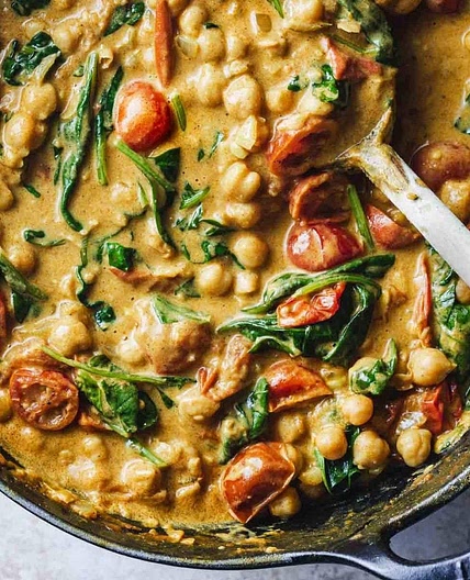 Chickpea and Spinach Curry Recipe