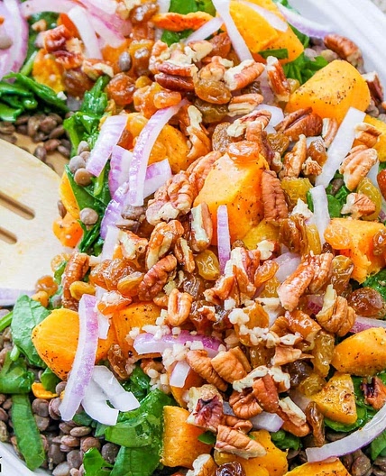 Thanksgiving Butternut Squash and Lentil Salad Recipe