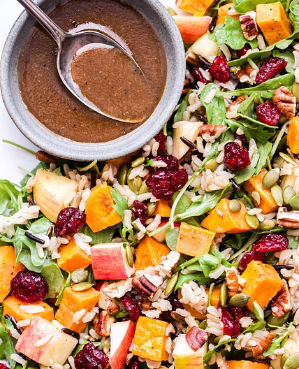 Sweet Potato, Wild Rice and Arugula Salad