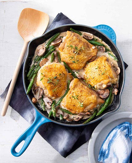 Creamy Blue Cheese Skillet Chicken
