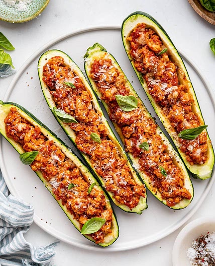 Turkey Zucchini Boats