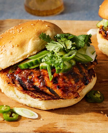 Sweet & Spicy BBQ Chicken Sandwich With Pickles